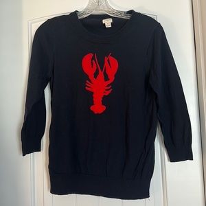 J Crew lobster crawfish sweater